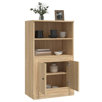 Thumbnail for Highboard Sonoma-Eiche 60x35,5x103,5 cm Holzwerkstoff