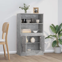 Thumbnail for Highboard Betongrau 60x35,5x103,5 cm Holzwerkstoff