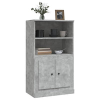 Thumbnail for Highboard Betongrau 60x35,5x103,5 cm Holzwerkstoff
