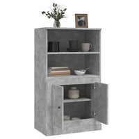 Thumbnail for Highboard Betongrau 60x35,5x103,5 cm Holzwerkstoff