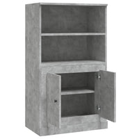 Thumbnail for Highboard Betongrau 60x35,5x103,5 cm Holzwerkstoff
