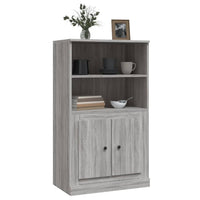 Thumbnail for Highboard Grau Sonoma 60x35,5x103,5 cm Holzwerkstoff