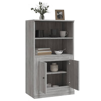 Thumbnail for Highboard Grau Sonoma 60x35,5x103,5 cm Holzwerkstoff