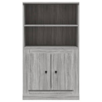 Thumbnail for Highboard Grau Sonoma 60x35,5x103,5 cm Holzwerkstoff