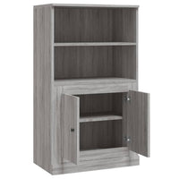 Thumbnail for Highboard Grau Sonoma 60x35,5x103,5 cm Holzwerkstoff