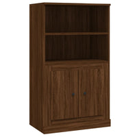 Thumbnail for Highboard Braun Eichen-Optik 60x35,5x103,5 cm Holzwerkstoff