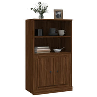 Thumbnail for Highboard Braun Eichen-Optik 60x35,5x103,5 cm Holzwerkstoff