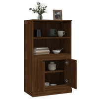 Thumbnail for Highboard Braun Eichen-Optik 60x35,5x103,5 cm Holzwerkstoff