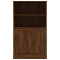 Thumbnail for Highboard Braun Eichen-Optik 60x35,5x103,5 cm Holzwerkstoff