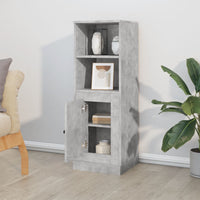 Thumbnail for Highboard Betongrau 36x35,5x103,5 cm Holzwerkstoff