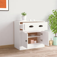 Thumbnail for Sideboard Weiß 70x35,5x67,5 cm Holzwerkstoff