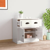 Thumbnail for Sideboard Hochglanz-Weiß 70x35,5x67,5 cm Holzwerkstoff