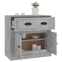 Thumbnail for Sideboard Betongrau 70x35,5x67,5 cm Holzwerkstoff