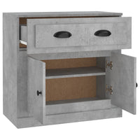 Thumbnail for Sideboard Betongrau 70x35,5x67,5 cm Holzwerkstoff