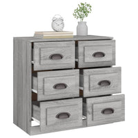 Thumbnail for Sideboard Grau Sonoma 70x35,5x67,5 cm Holzwerkstoff