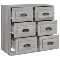 Thumbnail for Sideboard Grau Sonoma 70x35,5x67,5 cm Holzwerkstoff