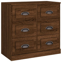 Thumbnail for Sideboard Braun Eichen-Optik 70x35,5x67,5 cm Holzwerkstoff