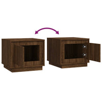 Thumbnail for Couchtisch Braun Eichen-Optik 51x50x44 cm Holzwerkstoff