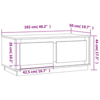 Thumbnail for Couchtisch Sonoma-Eiche 102x50x44 cm Holzwerkstoff