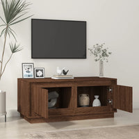 Thumbnail for Couchtisch Braun Eichen-Optik 102x50x44 cm Holzwerkstoff