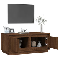 Thumbnail for Couchtisch Braun Eichen-Optik 102x50x44 cm Holzwerkstoff