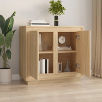 Thumbnail for Sideboard Sonoma-Eiche 80x34x75 cm Holzwerkstoff