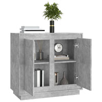 Thumbnail for Sideboard Betongrau 80x34x75 cm Holzwerkstoff