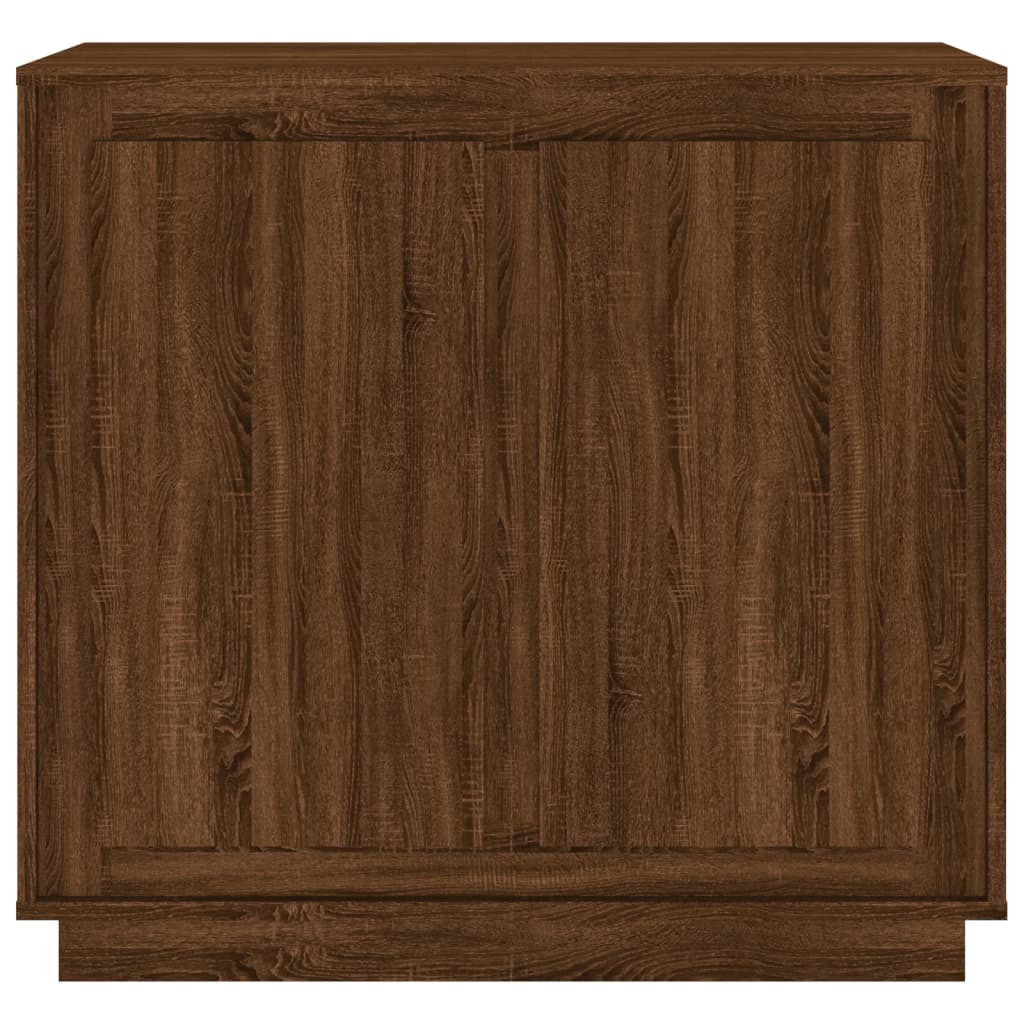 Sideboard Braun Eichen-Optik 80x34x75 cm Holzwerkstoff