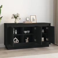 Thumbnail for Sideboard Schwarz 102x35x55 cm Holzwerkstoff