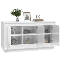 Thumbnail for Sideboard Hochglanz-Weiß 102x35x55 cm Holzwerkstoff