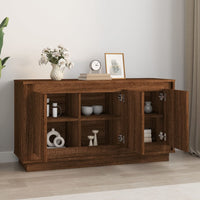 Thumbnail for Sideboard Braun Eichen-Optik 102x35x55 cm Holzwerkstoff