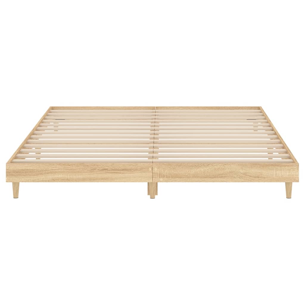 Bettgestell ohne Matratze Sonoma-Eiche 140x200 cm Holzwerkstoff