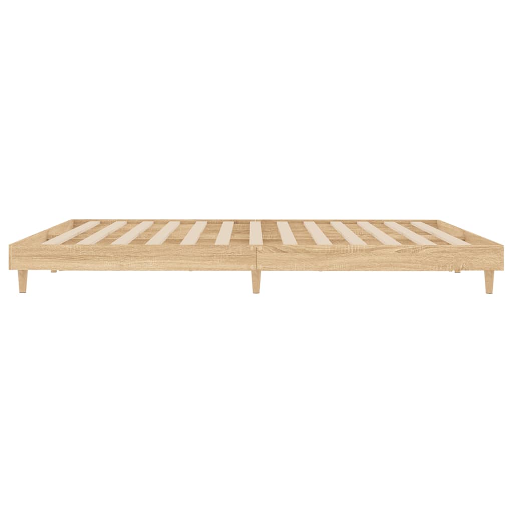 Bettgestell ohne Matratze Sonoma-Eiche 140x200 cm Holzwerkstoff