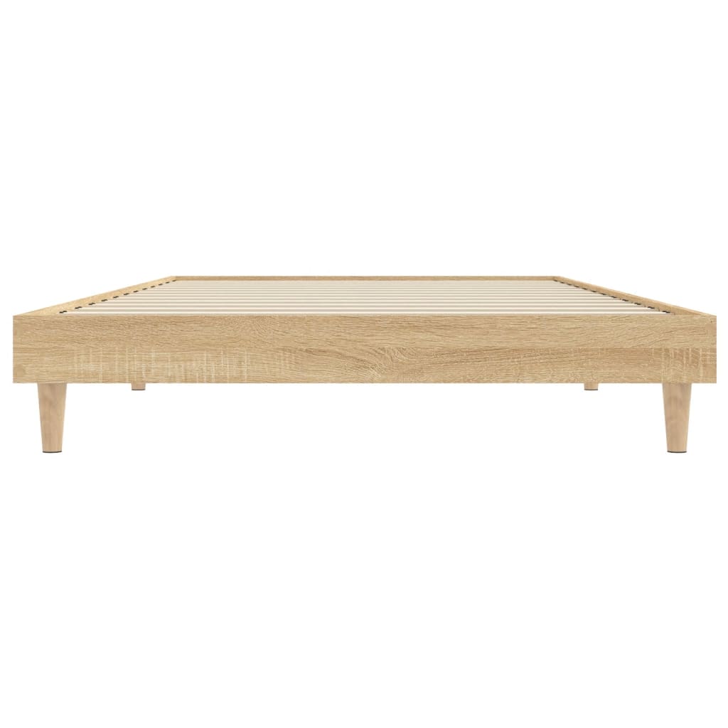 Bettgestell ohne Matratze Sonoma-Eiche 100x200 cm Holzwerkstoff