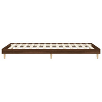 Thumbnail for Bettgestell ohne Matratze Braun Eiche 90x200 cm Holzwerkstoff