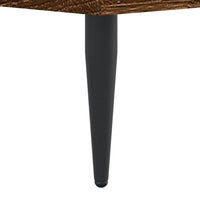 Thumbnail for Bettgestell ohne Matratze Braun Eiche 150x200 cm Holzwerkstoff