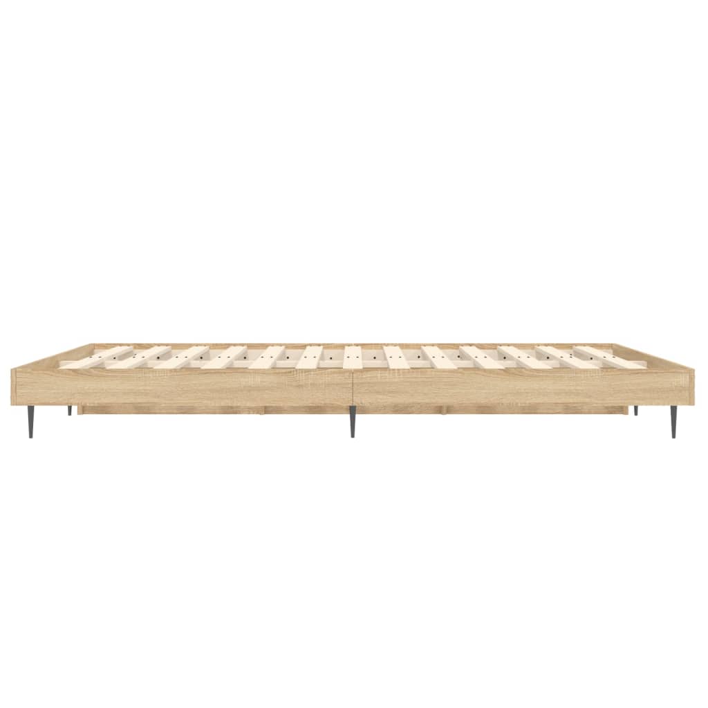 Bettgestell ohne Matratze Sonoma-Eiche 120x190 cm Holzwerkstoff