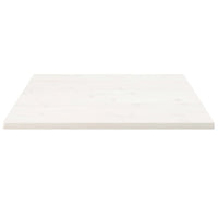 Thumbnail for Tischplatte Weiß 90x90x2,5 cm Massivholz Kiefer Quadratisch