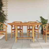 Thumbnail for Gartentisch Ausziehbar 110-160x80x75 cm Massivholz Teak