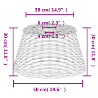 Thumbnail for Lampenschirm Braun Ø50x30 cm Korbweide