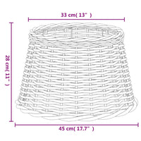 Thumbnail for Lampenschirm Weiß Ø45x28 cm Korbweide