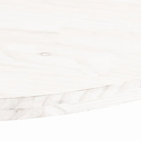 Thumbnail for Tischplatte Weiß 100x50x2,5 cm Massivholz Kiefer Oval