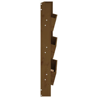 Thumbnail for Wand-Pflanzkübel mit 3 Fächern 60x18,5x110 cm Honigbraun Holz