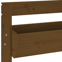 Thumbnail for Wand-Pflanzkübel mit 3 Fächern 60x18,5x110 cm Honigbraun Holz