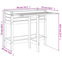 Thumbnail for Pflanzkübel mit Klapptisch Massivholz Kiefer