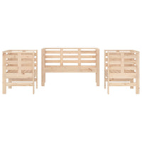 Thumbnail for 3-tlg. Garten-Lounge-Set Massivholz Kiefer