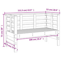 Thumbnail for 3-tlg. Garten-Lounge-Set Honigbraun Massivholz Kiefer