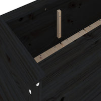 Thumbnail for Hochbeet Schwarz 119,5x40x39 cm Massivholz Kiefer