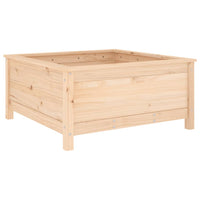 Thumbnail for Pflanzkübel 82,5x82,5x39 cm Massivholz Kiefer
