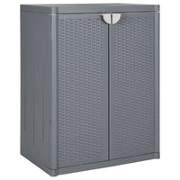 Thumbnail for Gartenschrank Grau 65x45x88 cm PP Rattan-Optik